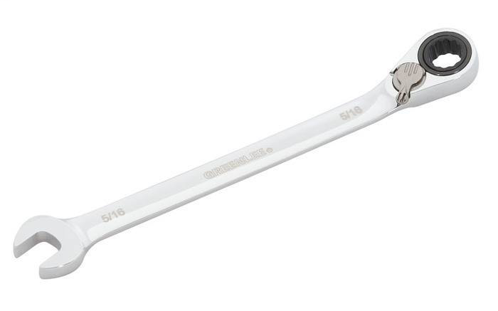 WRENCH, COMBO RATCHETING 5/16"