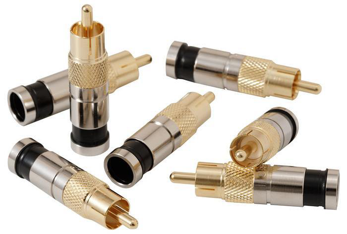 CONN RG6/6Q RCA COMPR 10-PK 10-PK