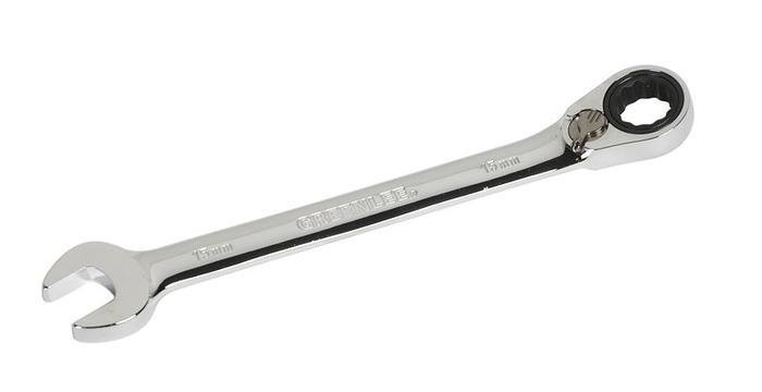 WRENCH, COMBO RATCHET 15mm