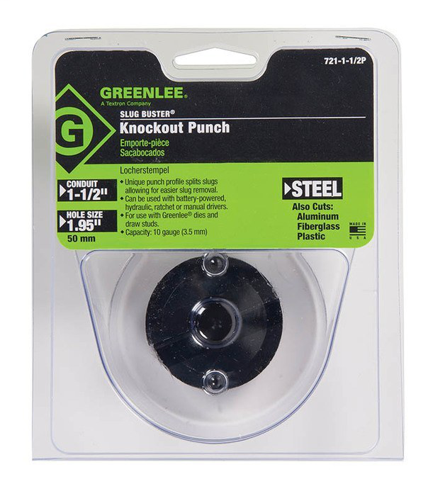 Greenlee 721-1-1/2P 1.951 Inch Hole Round Knockout Punch Greenlee 721-1-1/2P 1.951 Inch Hole Round Knockout Punch