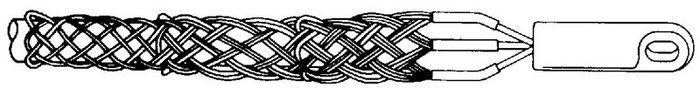 Greenlee 30476 32 Inch Mesh 0.5 to 0.74 Inch 2000 lb Brown Basket Style Rope Pulling Grip Greenlee 30476 32 Inch Mesh 0.5 to 0.74 Inch 2000 lb Brown Basket Style Rope Pulling Grip