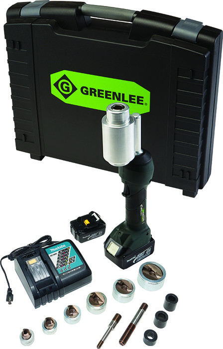 Product image for Greenlee LS100X11SS INTELLIPUNCH 11-TON SET, SS 1/2"-2"