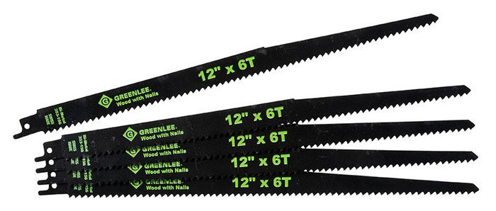 Greenlee 353-156 12 x 3/4 x 0.05 Inch Bi-Metal Straight Back Reciprocating Saw Blade Greenlee 353-156 12 x 3/4 x 0.05 Inch Bi-Metal Straight Back Reciprocating Saw Blade