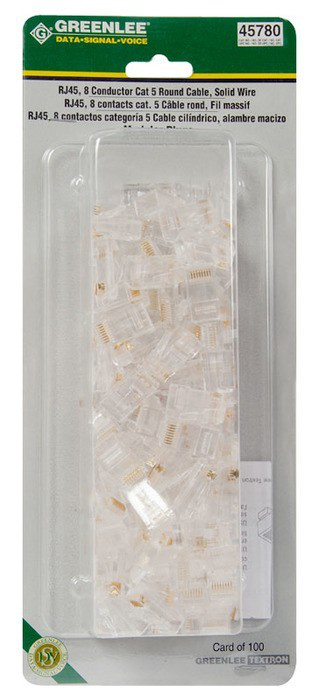 RJ45-8C CAT 5 (100 PACK)