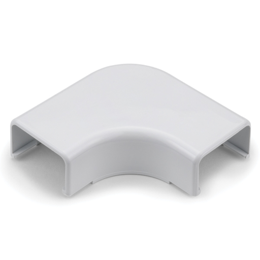 Elbow Cover, 1-1/4", 1" Bend Radius, PVC, White, 1/bag