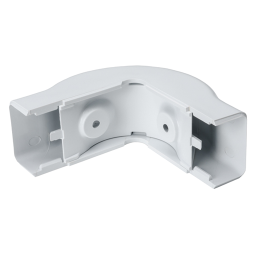 External Corner Cover, 1-1/4", 1" Bend Radius, PVC, White, 1/bag