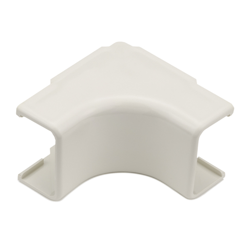 Internal Corner Cover, 1-1/4", 1" Bend Radius, PVC, Office White, 1/bag
