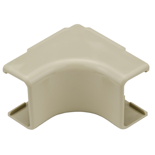 Internal Corner Cover, 1-1/4", 1" Bend Radius, PVC, Ivory, 1/bag