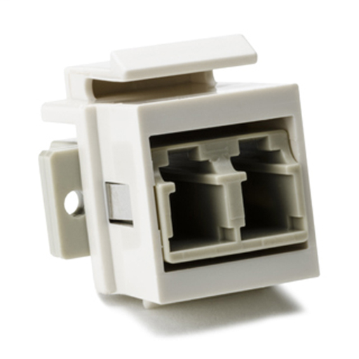 LC Multimode Fiber Module, Beige, Office White, 1/pkg