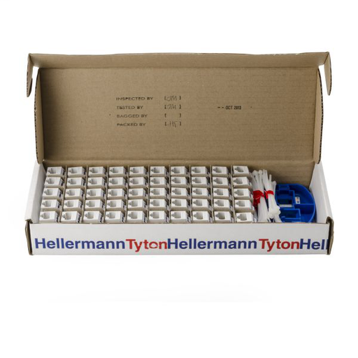 Category 6 Modular Keystone Jack Bulk Pack, Plenum Rated, White, 50/box