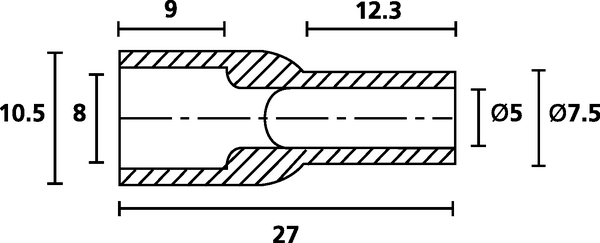 For flat pin bushings HV4823