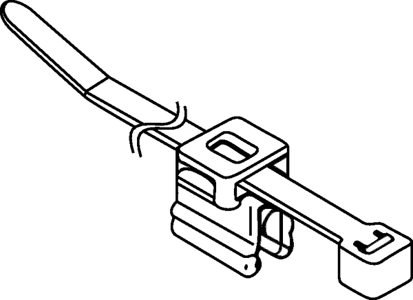 2-Piece Fixing Ties for Edges, 1.0 - 3.0 mm, Top Fixing T50REC4B