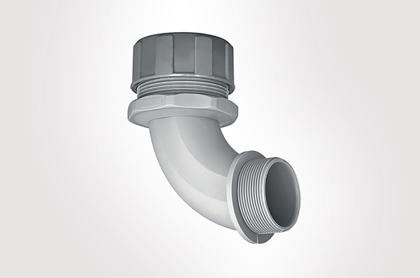 Fittings for spiral-reinforced PVC conduits PSR40-90-M40