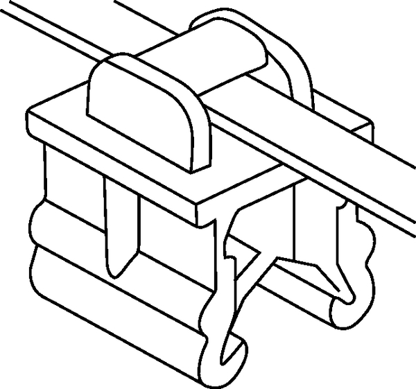 2-Piece Fixing Ties for Edges, 3,0 - 6,0 mm T50SOSEC19