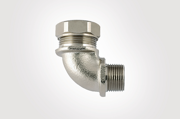 Fittings for spiral-reinforced PVC conduits PSRSC16-90FMCSS-M20