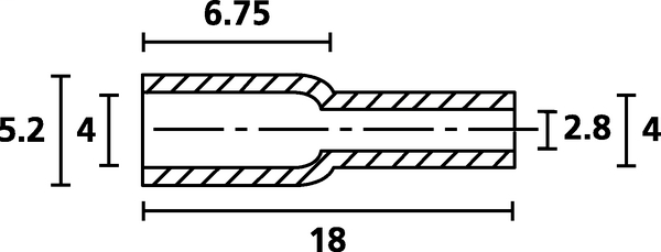 For flat pin bushings OP4828