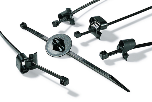 2 Piece Cable Tie, Black