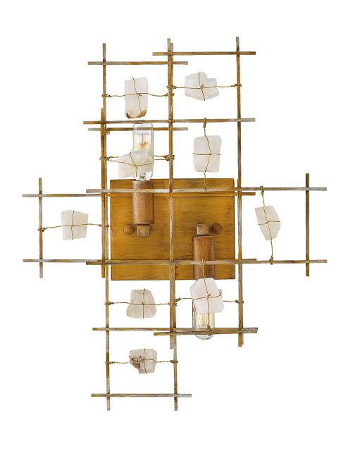 Product image for HINK FR47882LGD PETRA 2 LGT SCNC LUSTER GOLD QUARTZ