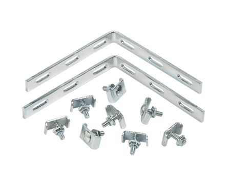 Product image for Hoffman QTP90TKIT Splice Bars, 1" x 5" x 5", Lt Gray, Steel