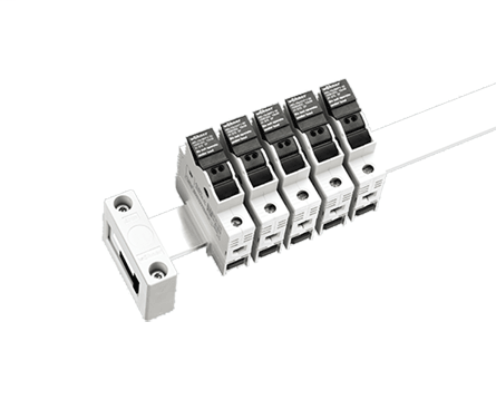 PV Fuse Holders, busbar combined DC current