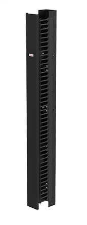 Hoffman EC6S7 84 x 6 x 11.5 Inch Black Single Sided Vertical Rack Cable Manager Hoffman EC6S7 84 x 6 x 11.5 Inch Black Single Sided Vertical Rack Cable Manager