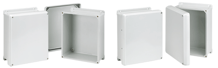 Hoffman HJ1210WLG Light Gray Fiberglass NEMA 4X Flat Cover Enclosure Hoffman HJ1210WLG Light Gray Fiberglass NEMA 4X Flat Cover Enclosure