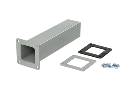 Hoffman F88WX 8 x 8 Inch Steel Wireway Cut-Off Hoffman F88WX 8 x 8 Inch Steel Wireway Cut-Off