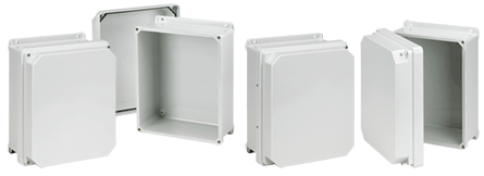 Hoffman RHJ1816WLG Light Gray Fiberglass NEMA 4X Raised? Cover Enclosure Hoffman RHJ1816WLG Light Gray Fiberglass NEMA 4X Raised? Cover Enclosure