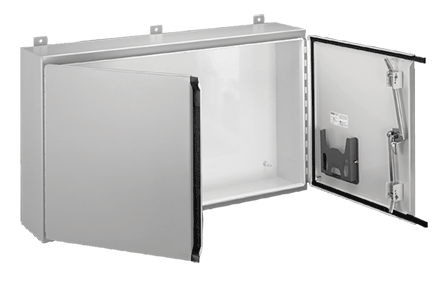 Hoffman A304210WFLP 30 x 42 x 10 Inch 14 Gauge Steel NEMA 12 2-Door Wall Mount Enclosure Hoffman A304210WFLP 30 x 42 x 10 Inch 14 Gauge Steel NEMA 12 2-Door Wall Mount Enclosure