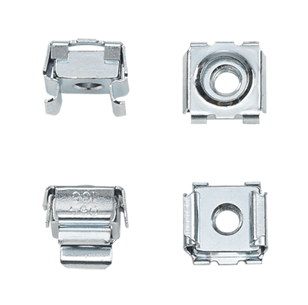 Hoffman P1224CN #12-24 Silver Plated Steel Cage Nut Hoffman P1224CN #12-24 Silver Plated Steel Cage Nut