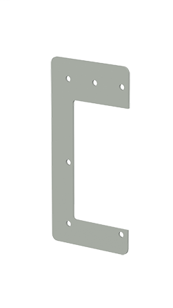 Hoffman F44HD 4 x 4 Inch NEMA 12 Gray Steel Lay-In Wireway Drop Hanger Hoffman F44HD 4 x 4 Inch NEMA 12 Gray Steel Lay-In Wireway Drop Hanger