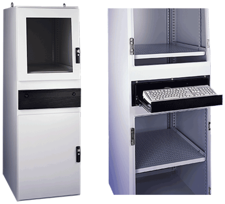 Hoffman PGLD1486CWS 60.08 x 31.81 x 21.34 Inch Light Gray 14 Gauge Steel NEMA 12 Computer Workstation Enclosure Hoffman PGLD1486CWS 60.08 x 31.81 x 21.34 Inch Light Gray 14 Gauge Steel NEMA 12 Computer Workstation Enclosure