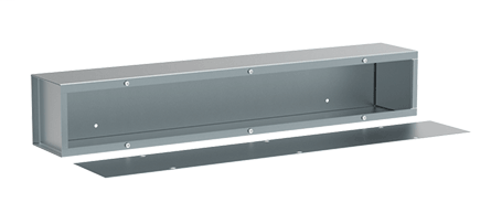 Hoffman A8824T1T 8 x 8 x 24 Inch NEMA 1 14 Gauge Plated Steel Wire Trough Hoffman A8824T1T 8 x 8 x 24 Inch NEMA 1 14 Gauge Plated Steel Wire Trough