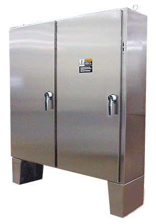 Hoffman A60X6112SSLPN4 60.12 x 61.75 x 12.12 Inch 12 Gauge 304 Stainless Steel NEMA 4X 2-Door Disconnect Enclosure Hoffman A60X6112SSLPN4 60.12 x 61.75 x 12.12 Inch 12 Gauge 304 Stainless Steel NEMA 4X 2-Door Disconnect Enclosure