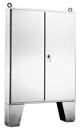 Hoffman A604820SSLP 60.06 x 48.06 x 20.06 Inch 12 Gauge 304 Stainless Steel NEMA 12 2-Door Floor Mount Enclosure Hoffman A604820SSLP 60.06 x 48.06 x 20.06 Inch 12 Gauge 304 Stainless Steel NEMA 12 2-Door Floor Mount Enclosure