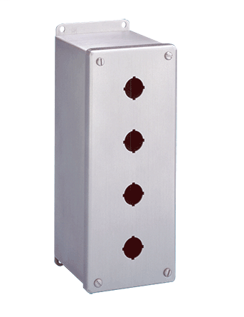 Hoffman E2PBGXSS 6 x 4 x 4.75 Inch 304 Stainless Steel NEMA 4X Push Button Enclosure Hoffman E2PBGXSS 6 x 4 x 4.75 Inch 304 Stainless Steel NEMA 4X Push Button Enclosure