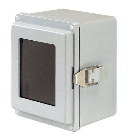 Hoffman A1066JFGQRPWR 10 x 6 x 6 Inch Light Gray Fiberglass NEMA 4X Enclosure Hinge Cover Hoffman A1066JFGQRPWR 10 x 6 x 6 Inch Light Gray Fiberglass NEMA 4X Enclosure Hinge Cover
