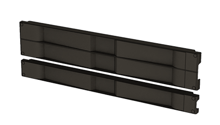 Hoffman D19BPT1RU Tool-less (Snap-in) Blanking Panels for 19-in. Racks, fits 1RU, Plastic Product image for Hoffman D19BPT1RU Tool-less (Snap-in) Blanking Panels for 19-in. Racks, fits 1RU, Plastic