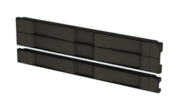 Product image for Hoffman D19BPT1RU Tool-less (Snap-in) Blanking Panels for 19-in. Racks, fits 1RU, Plastic