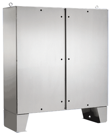 Hoffman A72H7218SSLPQT 72.06 x 72.06 x 18.06 Inch 12 Gauge 304 Stainless Steel NEMA 4X 2-Door Enclosure Hoffman A72H7218SSLPQT 72.06 x 72.06 x 18.06 Inch 12 Gauge 304 Stainless Steel NEMA 4X 2-Door Enclosure