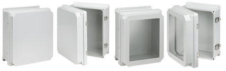 Hoffman RHJB1008HWPL1LG Light Gray Fiberglass NEMA 4X Hinged Window Raised? Cover Enclosure Hoffman RHJB1008HWPL1LG Light Gray Fiberglass NEMA 4X Hinged Window Raised? Cover Enclosure