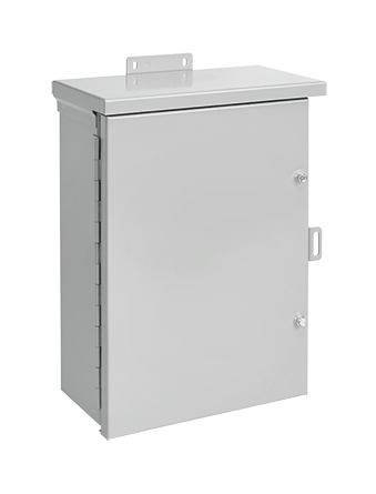 Hoffman A36R3012HCR 36 x 30 x 12 Inch 16/14 Gauge Galvanized Steel NEMA 3R Medium Hinge Cover Enclosure Hoffman A36R3012HCR 36 x 30 x 12 Inch 16/14 Gauge Galvanized Steel NEMA 3R Medium Hinge Cover Enclosure