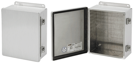 Hoffman A1412CHAL 14 x 12 x 6 Inch Aluminum NEMA 12 Enclosure Hinge Cover Hoffman A1412CHAL 14 x 12 x 6 Inch Aluminum NEMA 12 Enclosure Hinge Cover