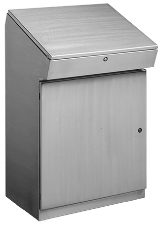 Hoffman CFC382416SS 38 x 24 x 15 Inch 14 Gauge 304 Stainless Steel NEMA 4X Console Hoffman CFC382416SS 38 x 24 x 15 Inch 14 Gauge 304 Stainless Steel NEMA 4X Console