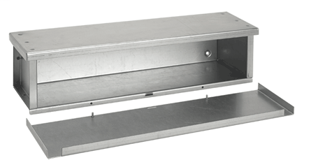 Product image for Hoffman F8896RTGV EconoTrough, NEMA Type 3R, 8" x 8" x 96", Steel
