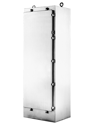 Hoffman A72H3724SS6FS 72.06 x 37.06 x 24.06 Inch 12 Gauge 316L Stainless Steel NEMA 4X Free Stand Floor Mount Enclosure Hoffman A72H3724SS6FS 72.06 x 37.06 x 24.06 Inch 12 Gauge 316L Stainless Steel NEMA 4X Free Stand Floor Mount Enclosure