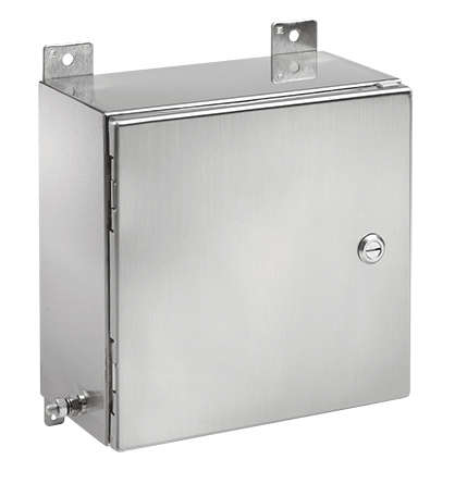 Hoffman EXE12126SS61 12 x 12 x 6 Inch 316 Stainless Steel NEMA 4X Hinged Cover Hazardous Location Enclosure Hoffman EXE12126SS61 12 x 12 x 6 Inch 316 Stainless Steel NEMA 4X Hinged Cover Hazardous Location Enclosure
