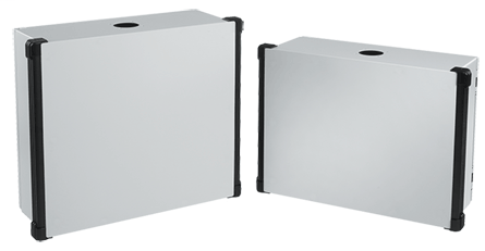 Hoffman CP304012 300 x 400 x 120 mm Painted 14 Gauge Steel NEMA 4 HMI Enclosure System with Black Extrusion Hoffman CP304012 300 x 400 x 120 mm Painted 14 Gauge Steel NEMA 4 HMI Enclosure System with Black Extrusion