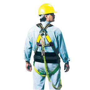 18-in.web extension with a snap hook and D-ring; ANSI Z359-2007 Compliant 8928-Z7/18INBK