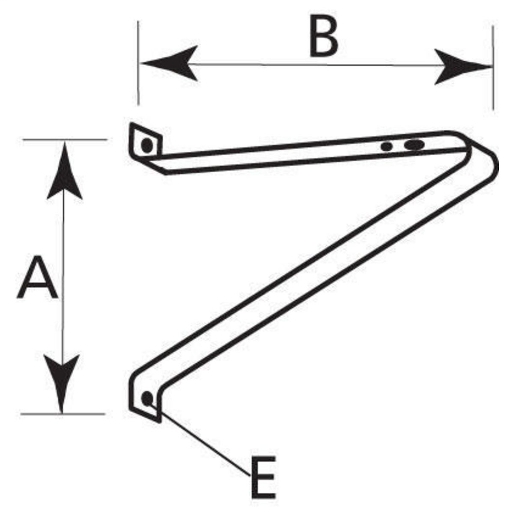 Product image for Current 4040 Bronze Lektrocote Heavy Duty Steel Crossarm Floodlight Pole Mounting Bracket